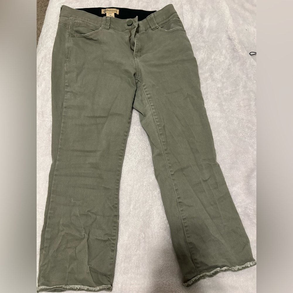 Democracy Women's Straight Leg Jeans - Olive Green